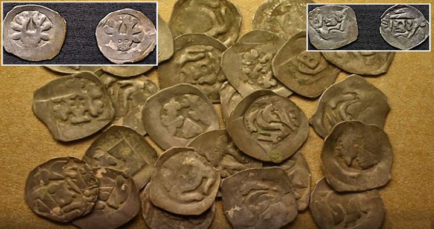 Silver coins found in Piešťany, Slovakia.