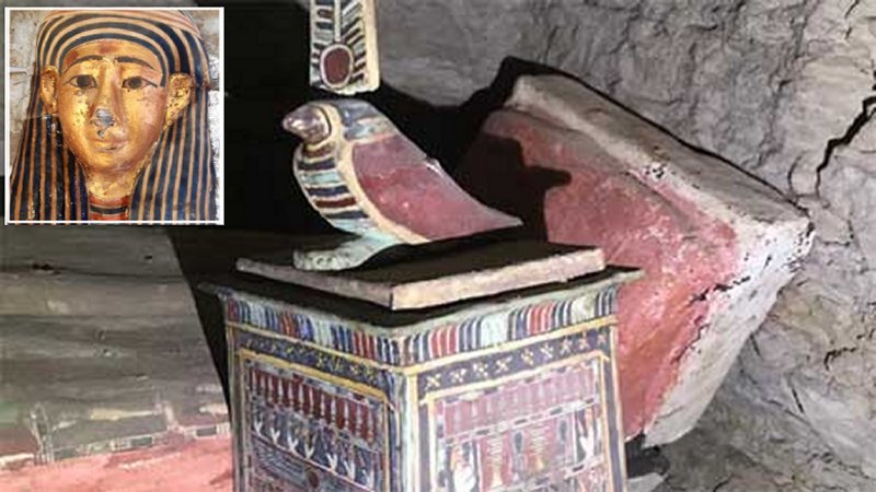 Huge Number Of Intact, Painted Coffins In Shafts Of Egypt's Saqqara Necropolis