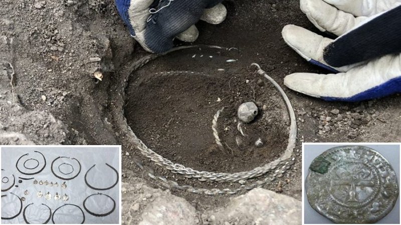 Unique Viking Age Silver Treasure Found On Farm Near Stockholm In Sweden