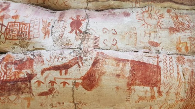Never-Before-Seen Amazon Rock Art Reveal People Lived With Giant Ice Age Animals