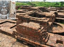 900 Year Old Buddhist Monastery, Sculpture Witha Coiled Crown And Chakra Discovered In Eastern India