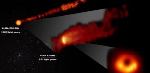 First-Ever Images Reveal Magnetic Structures Near Supermassive Black