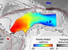 River of rocks discovered below Caribbean