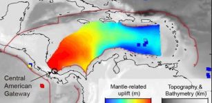 River of rocks discovered below Caribbean