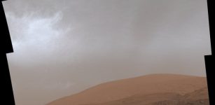Curiosity Shows Drifting Clouds Over Mount Sharp. Credit: NASA/JPL-Caltech/MSSS