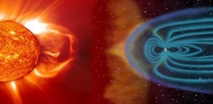 When the Sun evolves to become a red giant star, the Earth may be swallowed by our star's atmosphere, and with a much more unstable solar wind, even the resilient and protective magnetospheres of the giant outer planets may be stripped away. CREDIT Credit: MSFC / NASA