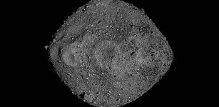This mosaic of Bennu was created using observations made by NASA’s OSIRIS-REx spacecraft that was in close proximity to the asteroid for over two years. Credit: NASA / Goddard / University of Arizona