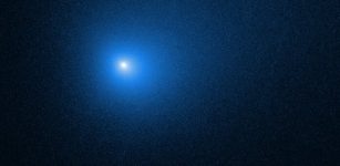 Detected in 2019, the Borisov comet was the first interstellar comet known to have passed through our solar system. Credit: NASA, ESA and D. Jewitt (UCLA)