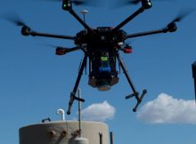 A drone sniffs for methane in Colorado. (Image credit: Sean F. Boggs / Environmental Defense Fund)