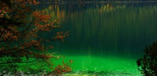 Complex Dynamics Turn Lake Water Green And Brown