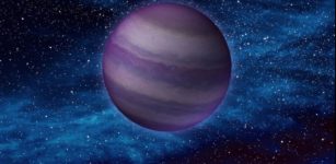 This artist's illustration shows a dim, cold brown dwarf in space. Brown dwarfs form like stars, but do not have enough mass to ignite nuclear fusion in their cores—the process that causes stars to burn. As a result they share some physical characteristics with massive planets, like Jupiter. Credit: IPAC/Caltech