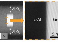 Extremely precise interface between the two materials. Credit: Vienna University of Technology