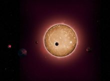 UCLA researchers identified 366 new exoplanets using data from the Kepler Space Telescope, including 18 planetary systems similar to the one illustrated here, Kepler-444, which was previously identified using the telescope. Credit: Tiago Campante / Peter Devine via NASA