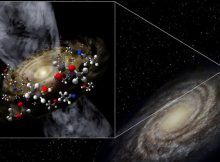 Artist’s conceptual image of the protostar discovered in the extreme outer Galaxy. (Credit: Niigata University)