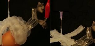 A stretchable thermometer for soft robots