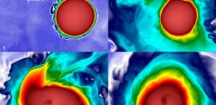 Scientists produced the first simulation ever of merging binary neutron stars in theories beyond general relativity that reproduce a dark- energy like behavior on cosmological scales.