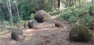 Jars at Herakilo site. Credit: Tilok Thakuria