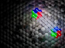 Artist impression of gate operations on logical quantum bits, that are protected from faults by means of quantum error correction. Credit: Johannes Knünz