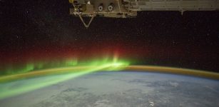 The ionosphere constantly glows and will be the main focus of study for these two satellites. Here, an aurora is captured as seen from the International Space Station. Credit: NASA