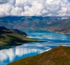 Yamdrok Lake is one of the three largest sacred lakes in Tibet. Image credit: Esther Lee - CC BY 2.0