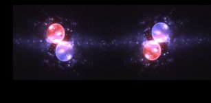 AI generated illustration of colliding bubbles in early universe. Credit: Birgitte Svennevig, University of Southern Denmark