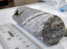 The rock cores were taken back to the lab from Thwaites for analysis. Photo Credit: Keir Nichols (Imperial College London)