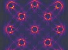 A team of researchers in Sweden have developed open-source, freely available software that will pave the way for new discoveries and accelerate quantum research significantly. The image shows the local density of current-carrying particles in a mesoscopic vortex lattice in a small mesoscopic superconductor. Credit: Patric Holmwall