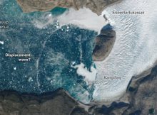 Peculiar Thin Arc Spans Greenland Fjord - What Might Have Caused It?