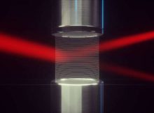 Lasers deflected using air