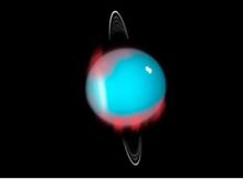 Credit: NASA, ESA and M. Showalter (SETI Institute) for the background image of Uranus