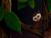 Illustration of Ekgmowechashala, the last primate to inhabit North America before humans. Credit: Kristen Tietjen, scientific illustrator with the KU Biodiversity Institute and Natural History Museum.