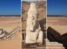 Huge Statue Of Pharaoh Ramesses II Unearted In The Ancient City Of Hermopolis