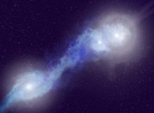 Radio Black Hole Trio Lights Up In Rare Galaxy Merger