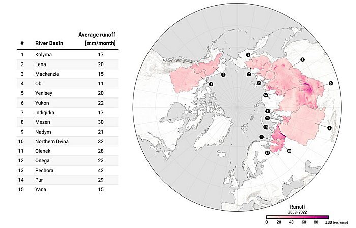 Tracking Arctic Freshwater Flow From Space - Pan-Arctic Region From 2003 To 2022