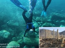 Submerged Ancient Shipwrecks, Roads, And Columns Found Near Ancient City Of Ptolemais, Libya