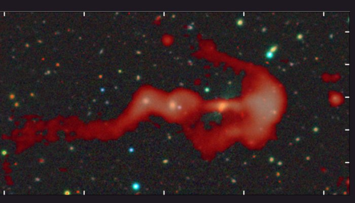 Remarkable Cosmic Bow-And-Arrow-Shaped Radio Galaxy - Discovered