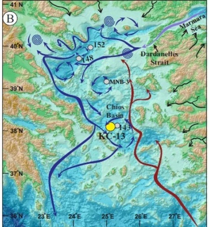 Black Sea Waters Reshaped Eastern Mediterranean Circulation 11,000 Years Ago