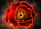 A Gas Enshrouded and Gas Reddened Black Hole at Cosmic Dawn