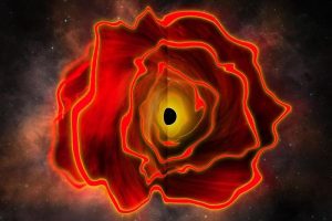 A Gas Enshrouded and Gas Reddened Black Hole at Cosmic Dawn