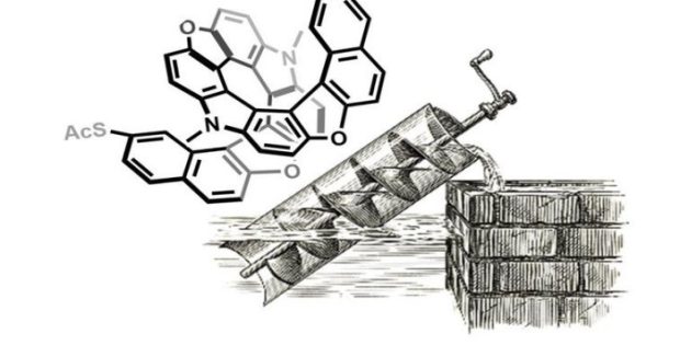 Archimedes’ Screw Made From A Single Molecule