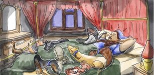 Dogs And Owners Disturb Each Other In The Night, But Still Get Pretty Good Sleep